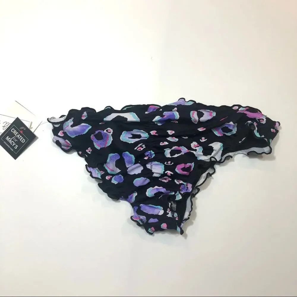 Salt+Cove LEOPARD Animal Ruffle Bikini Swim Bottom
